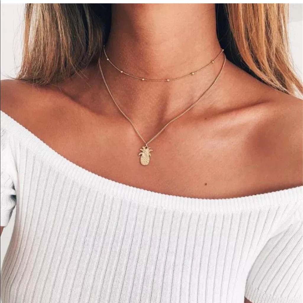 Gold Pineapple Necklace